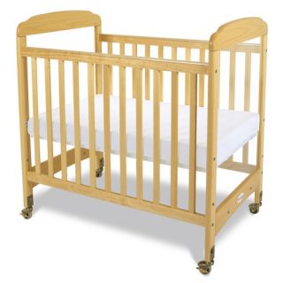 Serenity Safereach Fixed Side Clearview Compact Crib in Natural