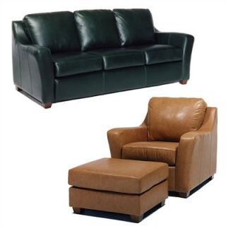 Distinction Leather Edwardo Leather Sleeper Sofa and Chair Set   923