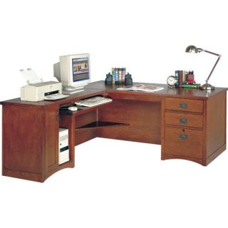 Computer Desk for Left Hand Facing Keyboard Return with Pencil Drawer