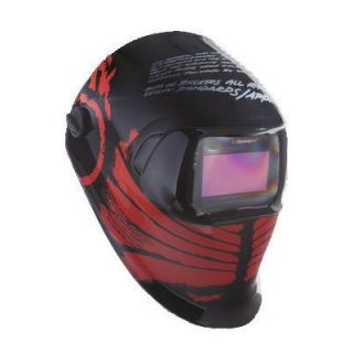 Hornell Speedglas Black And Red Tribal Design Welding Helmet 100 With