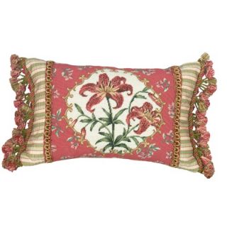 123 Creations Hibiscus 100% Wool Petit   Point Pillow   C633.12x18