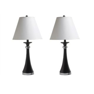 Welton Sonja Lamps in Black and Silver (Set of 2)   ALP100 2PCE