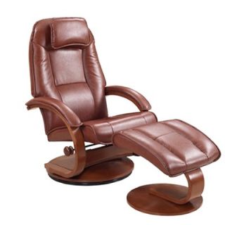  794 Bonded Leather Ergonomic Recliner and Ottoman   794 13BP 103