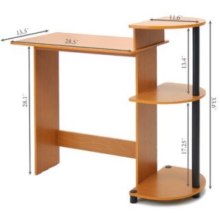 Furinno Compact Computer Standard Desk Office Suite