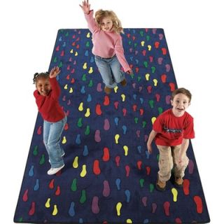 Flagship Carpets Educational Footprints Kids Rug