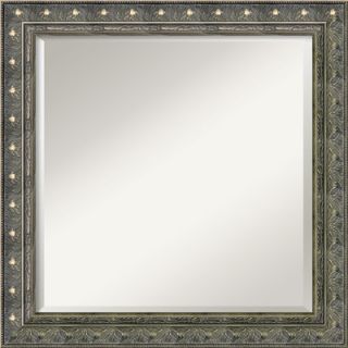 Amanti Art Barcelona Square Mirror in Champagne and Pewter