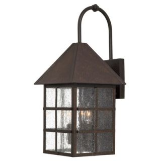Great Outdoors by Minka Townsend Outdoor Wall Lantern in Rust