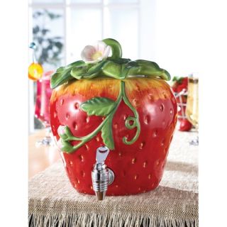 American Atelier Ceramic Strawberry Beverage Dispenser   1180321