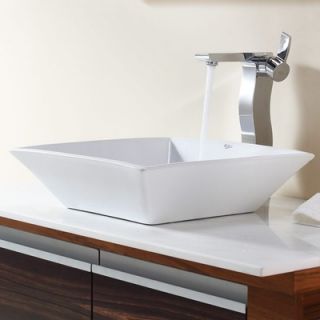  Sink and Single Hole Faucet with Single Hande   C KCV 125 14600CH