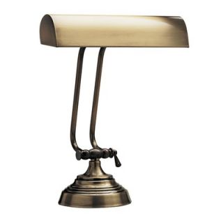 House of Troy Round Base Desk Lamp in Antique Brass   P10 131 71