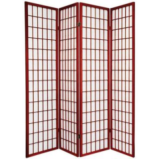 Oriental Furniture Window Pane Room Divider in Rosewood   SSCWP