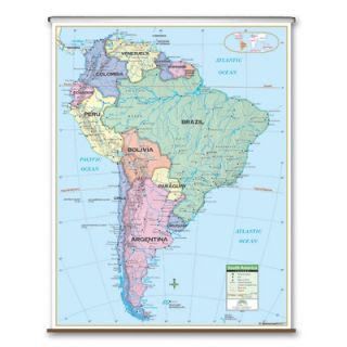 Universal Map Primary Wall Map   South America