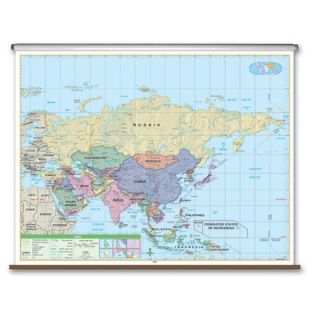 Universal Map Essential Wall Map   Asia
