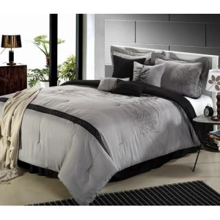 Luxury Home Vines Embroidered Comforter Set   EmbroideredVines