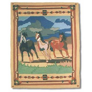 Patch Magic Wild Horses Three Horses Kids Rug   HRHWILH/HRWWILH MD