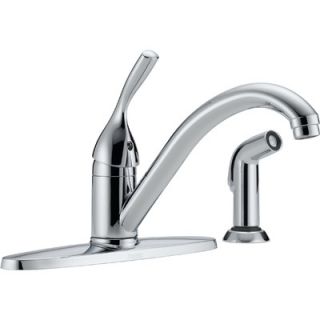 Delta Classic Single Handle Centerset Kitchen Faucet with Side Spray