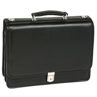 McKlein USA I Series Bucktown Leather Briefcase in Black