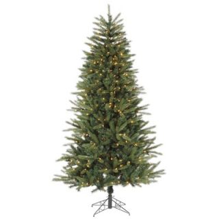 Vickerman Mocha Wide Cut 7.5 Artificial Christmas Tree with Clear