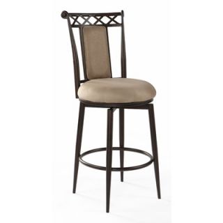 Chintaly Memory Return Swivel Barstool in Taupe   0724 BS AUT
