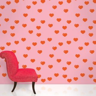 Hearts Wallpaper in Red and Pink