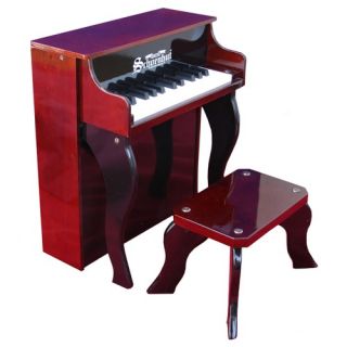 Elite Spinet Piano in Mahogany and Black