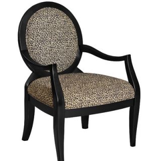 Powell Classic Seating Leopard Fabric Arm Chair