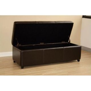  Interiors Philostrate Leather Storage Ottoman Bench   Y 161 J001