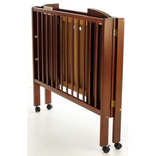 Dream On Me 3 in 1 Portable Folding Crib in Cherry