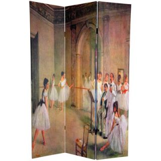 Oriental Furniture 6Feet Tall Double Sided Works of Degas Room Divider