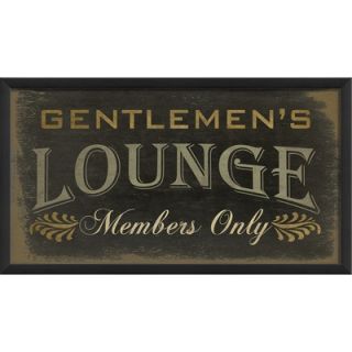 Blueprint Artwork Gentlemens Lounge Members Only Framed Art