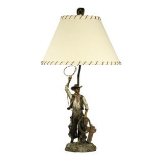 Cal Lighting Cowboy Table Lamp in Antique Bronze
