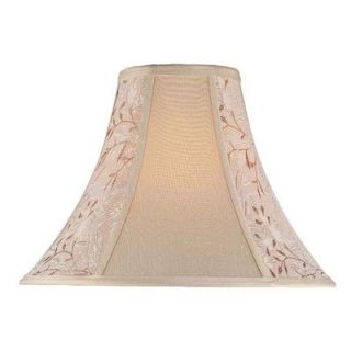 Lite Source Chandelier Bell Shade in Cream and Rose