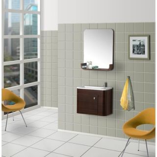 Dreamline Wall Mounted Modern Bathroom Vanity   DLVRB 318 WN