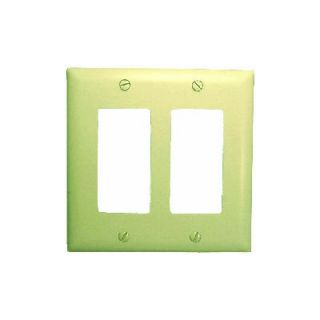Leviton QuickPort 3 Port Wall Plate in Light Almond   41080 3TP
