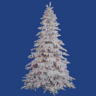 Vickerman Flocked White Spruce 4.5 Artificial Christmas Tree with