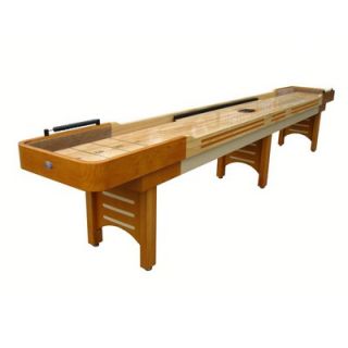 Playcraft Coventry 16 Honey Shuffleboard, Butcher Block Bed and Camel