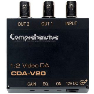 Comprehensive 1 x 2 Composite Video Distribution Amplifier