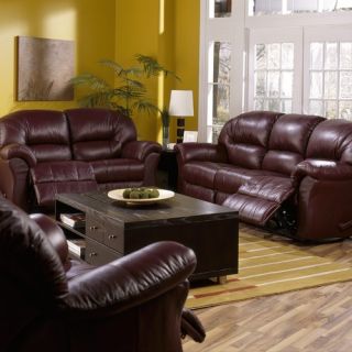 Signature Design by Ashley Tim Leather Reclining Sofa and Loveseat Set