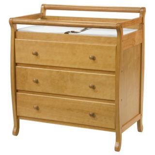 Emily Three Drawer Changing Table in Honey Oak