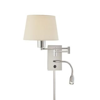 George Kovacs Georges Reading Room Swing Arm Wall Sconce in Chrome