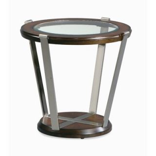Bassett Mirror Mocchiato End Table in Dark Cappuccino   T1216 200