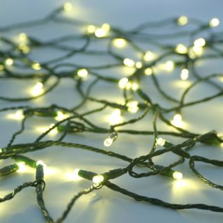 Mr. Light 200 LED Solar String Lights with Green Wire in Warm White