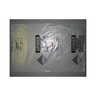  Poly Disposable Bags Printed With Asbestos Warning (200 Bags Per Roll