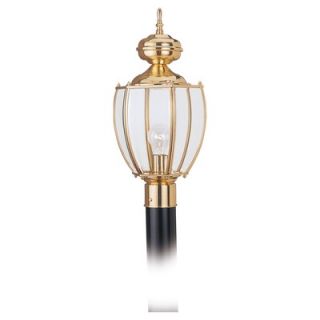 Sea Gull Lighting Society Hill Post Lantern in Polished Brass