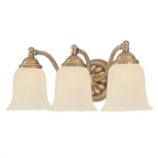 Crystorama Bathroom Lights Vanity Light in Antique Brass
