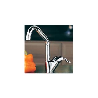 Allure Single Handle Single Hole Kitchen Faucet with Lever Side Handle