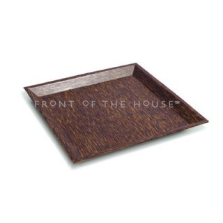 Front Of The House Palm Square Wood Plate (Set of 6)   DAP006PWW22