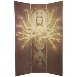 Oriental Furniture 6 Feet Tall Thousand Arm Kwan Yin Bamboo Room