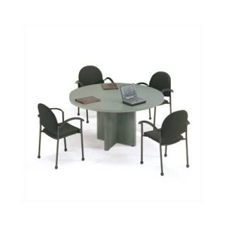 60 Diameter T Mold Round Top Gathering Table with X Base