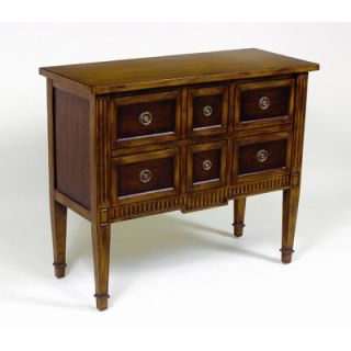 AA Importing Six Drawer Chest in Medium Brown